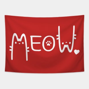 Meow Cat Tapestry