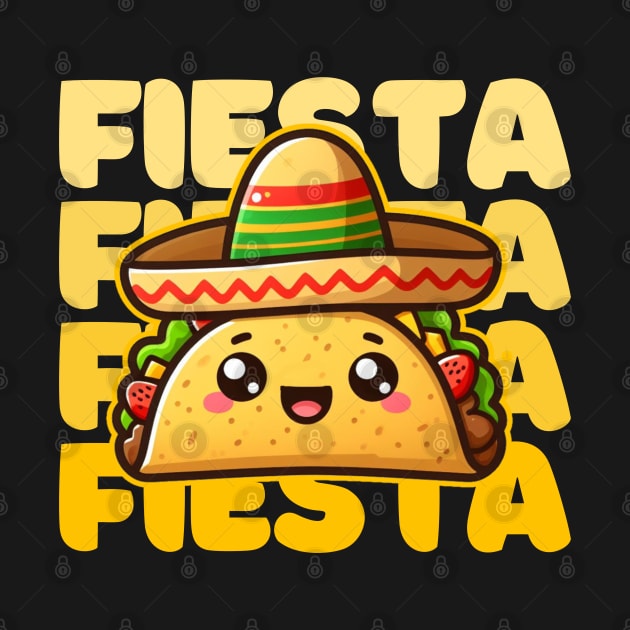 Let's Fiesta Cinco De Mayo Celebration Funny Tacos Lover by Illustradise