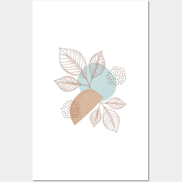 Abstract Shapes Warm Toned Neutral Boho Design - Minimalist