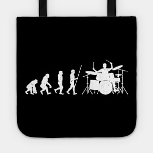 Funny Drummer Evolution Drumming Lover Drum Tote