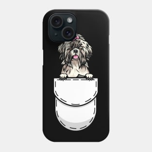 Funny Shih Tzu Pocket Dog Phone Case