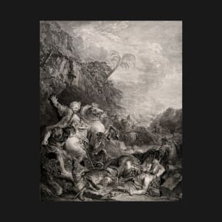 Tiger hunt. François Boucher, 1700 T-Shirt