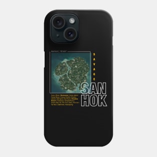 Sanhok Map Phone Case