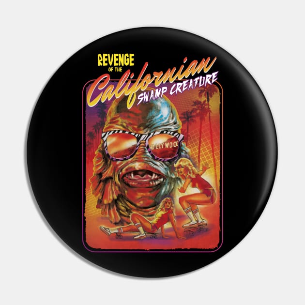 Californian Swamp Creature Pin by Steven Rhodes