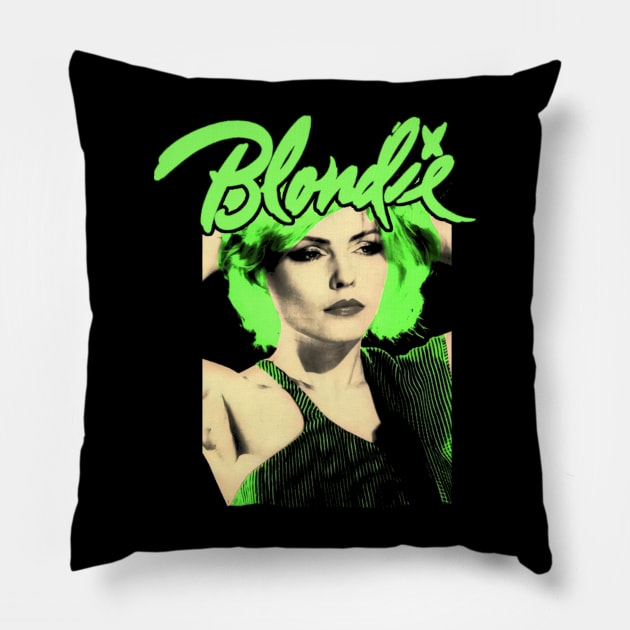 One Way or Another, I'm Wearing Blondie Pillow by Insect Exoskeleton