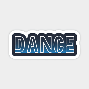 blue dance design Magnet