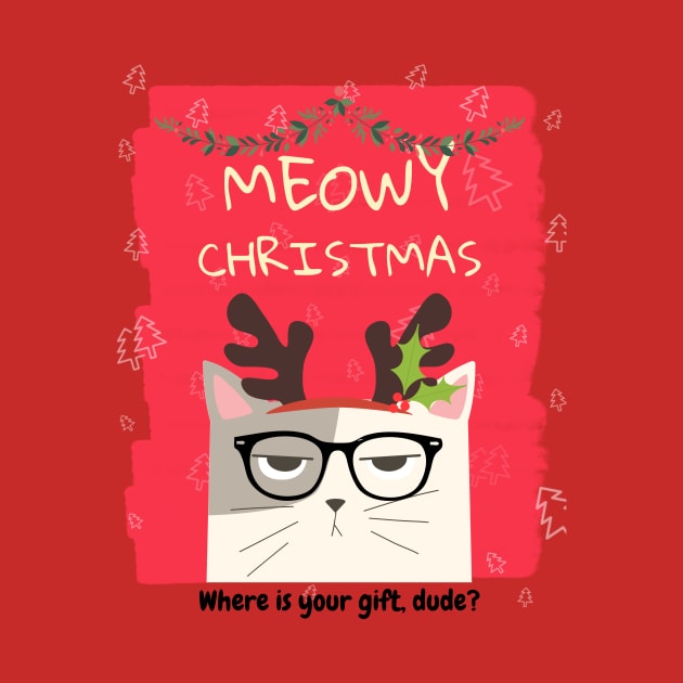 Meowy Christmas by Glitteringworld