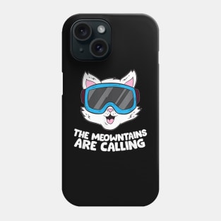 Funny Snowboard Ski Goggle For Snowboarding Cat Skiing Phone Case