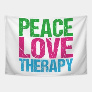 Peace Love Therapy Tapestry