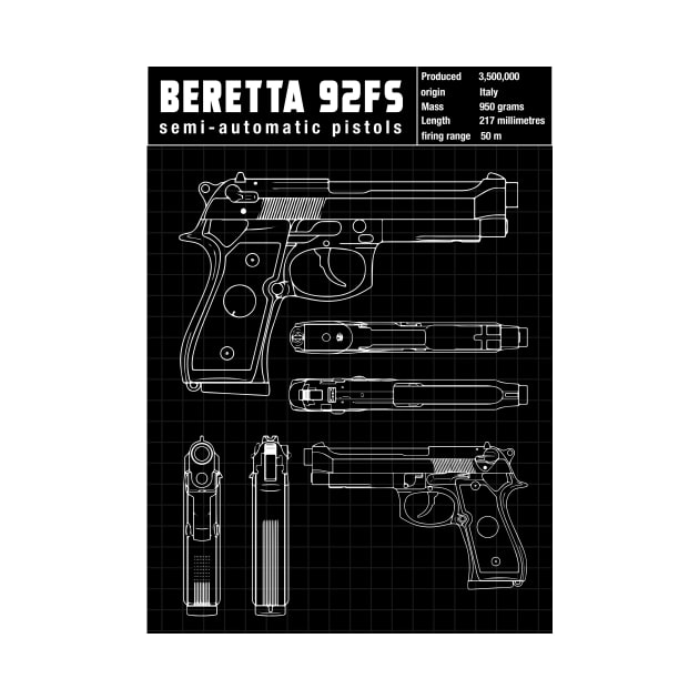 BARETTA 92FS by theanomalius_merch