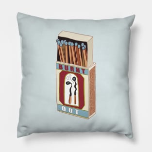 Burnt Out Vintage Matchbox Pillow