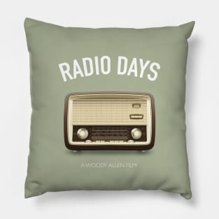 Radio Days - Alternative Movie Poster Pillow