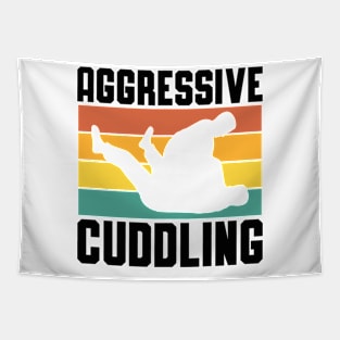 Aggressive Cuddling MMA Jiu Jitsu Judo Fighting Tapestry