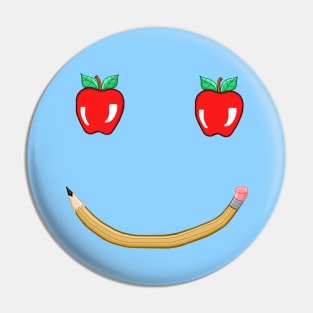 Happy Teacher Supplies Pin