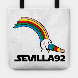 Sevilla seville spain travel expo 92 expo 1992 seville vintage Tote