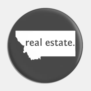 Montana State Real Estate T-Shirt Pin