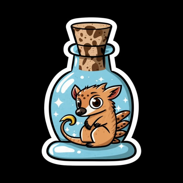 Cute Mouse, Tenrec in a Genie Bottle by joolsd1@gmail.com