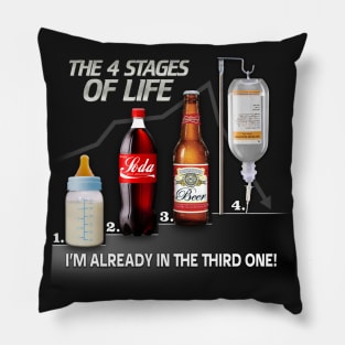 4 Stages of Life Pillow