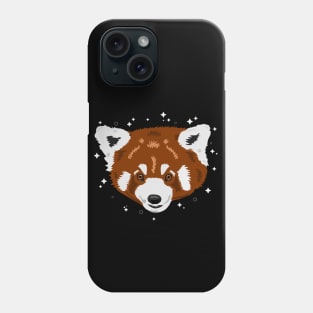 Red Panda and Stars Phone Case