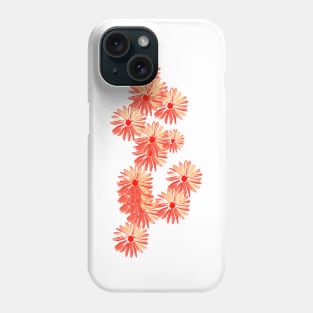 Flower daisy pattern cute red pink Phone Case