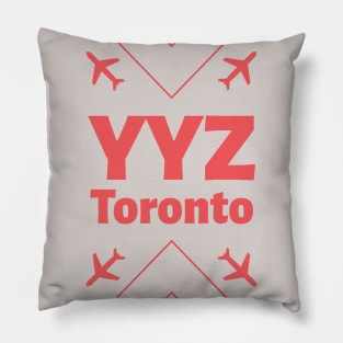 YYZ aviation code Canada 4102021 Pillow