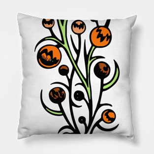 Flower Abstract Vintage Design Pillow