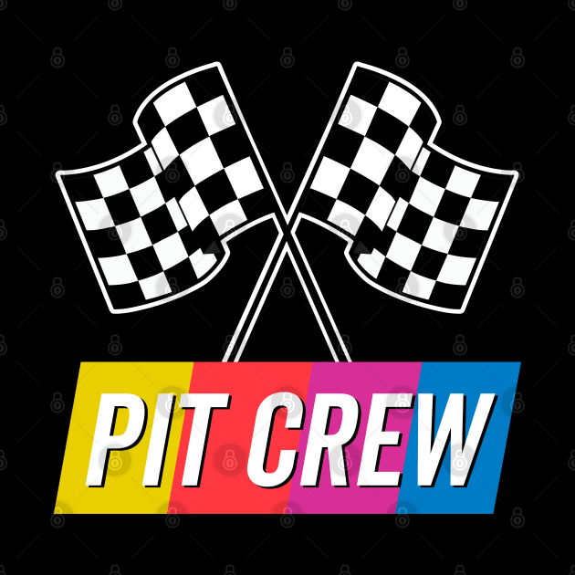 Pit Crew Colorful by DetourShirts