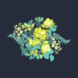 Green Flowers T-Shirt