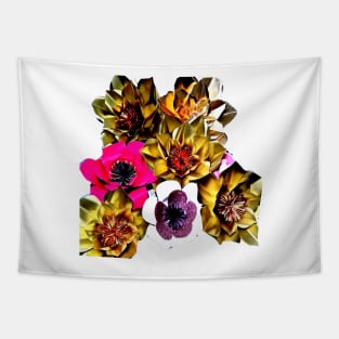 paper floral art Tapestry