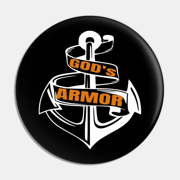 God's Armor Christian Quote Gift Pin by Dara4uall