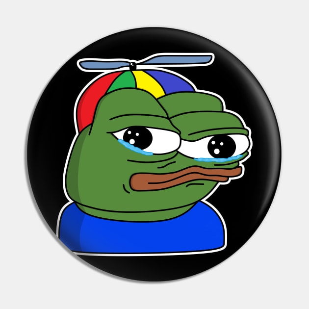 Propeller Pepe - White Outline Pin by mullelito