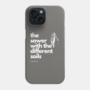 Parabole of sower with the different soils Phone Case