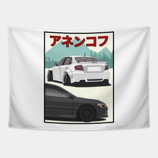 Impreza VS Lancer Evo 9 Tapestry