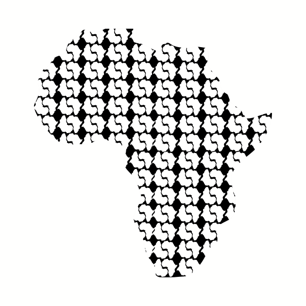 Africa Map in Geometric Pattern by scotch