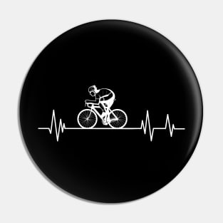 Bicycle Heartbeat,Cyclist Biker Heartbeat Biking ,cycling lovers Pin