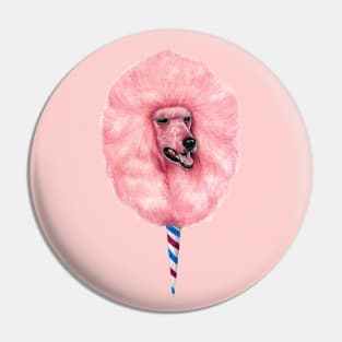 Cotton Candy Poodle Dog Pin