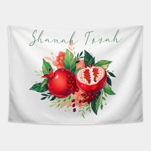 Rosh Hashanah Shanah Tovah Pomegranate Jewish New Year Tapestry