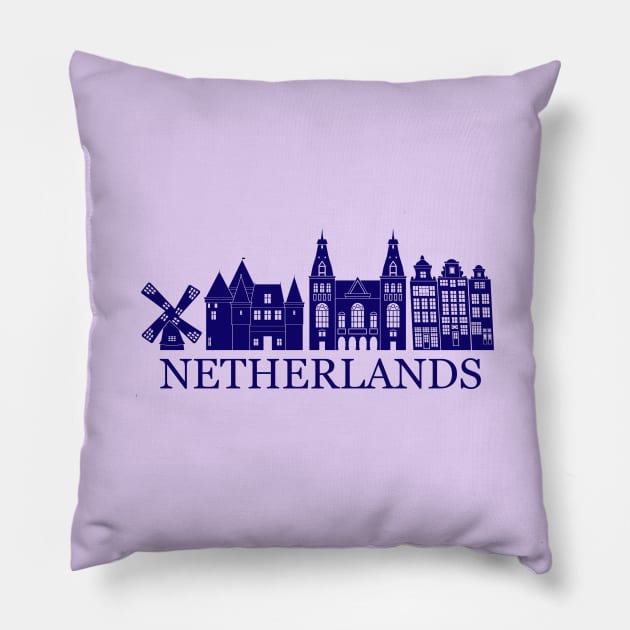 Netherlands Pillow by Travellers