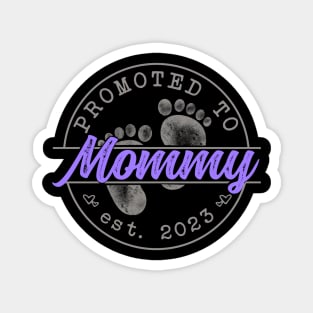 Promoted to Mom (sunset purple) - Mothers Day 2023 Magnet