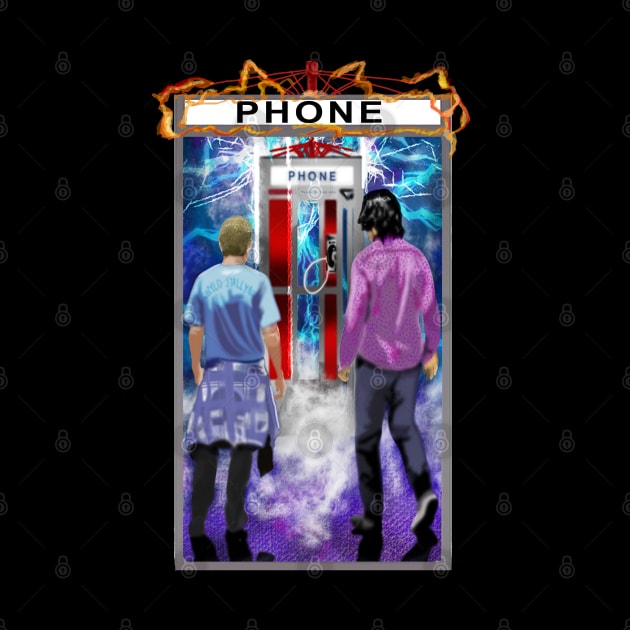 Bill & Ted Face The Music Phone Booth by laurelsart2014