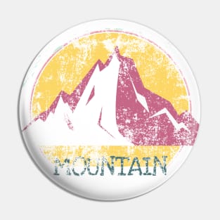 Pink Mountain And Yellow Sun Pin