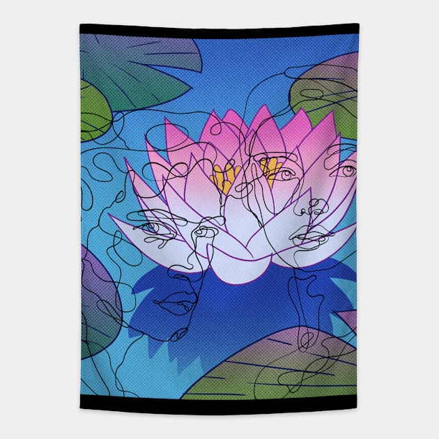 Lilypad Couples Retreat Tapestry by IndustryCaffeine