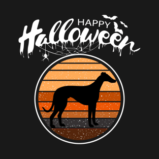 Funny Happy Halloween Beautiful Whippet Men Women Kids Gift T-Shirt