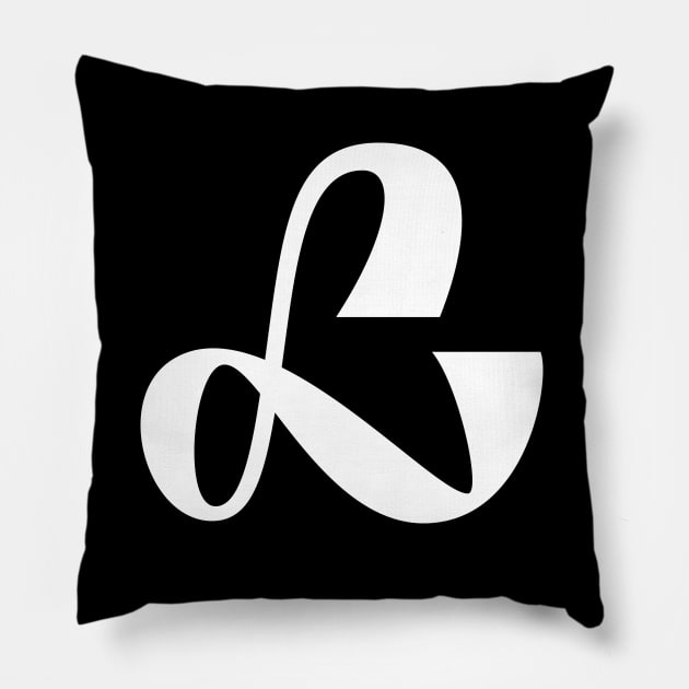 Lettering L Pillow by Olkaletters