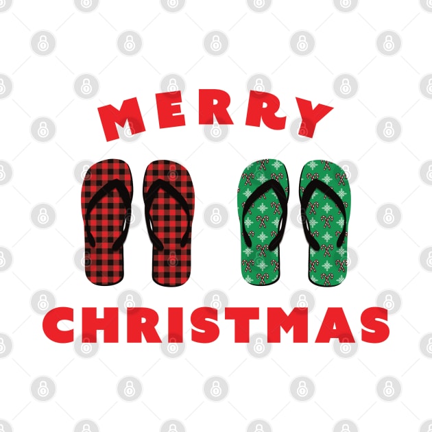 Merry Christmas Summer In Thongs aka Flip Flops by DPattonPD