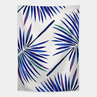 fan palm indigo Tapestry