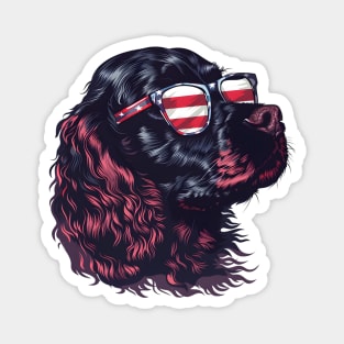 American 4th July Dog #9 Magnet