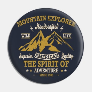 Mountain Explorer Adventure Spirit Pin