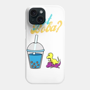 Dino boba Fighting for Bubble Milk Tea Phone Case