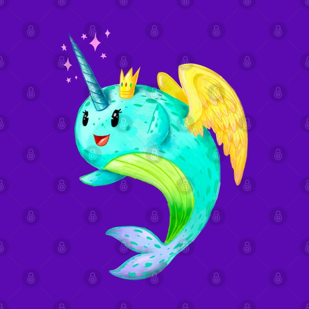 Sushi the Magical Flying Narwhal by narwhalwall